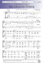No Greater Power SATB choral sheet music cover